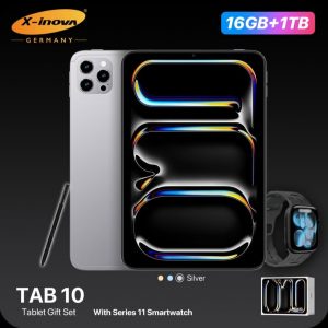 تبلت x-inova مدل tab10 با رم 16 گیگ و حافظه 1 ترابایت همراه هدیه اپل واچ